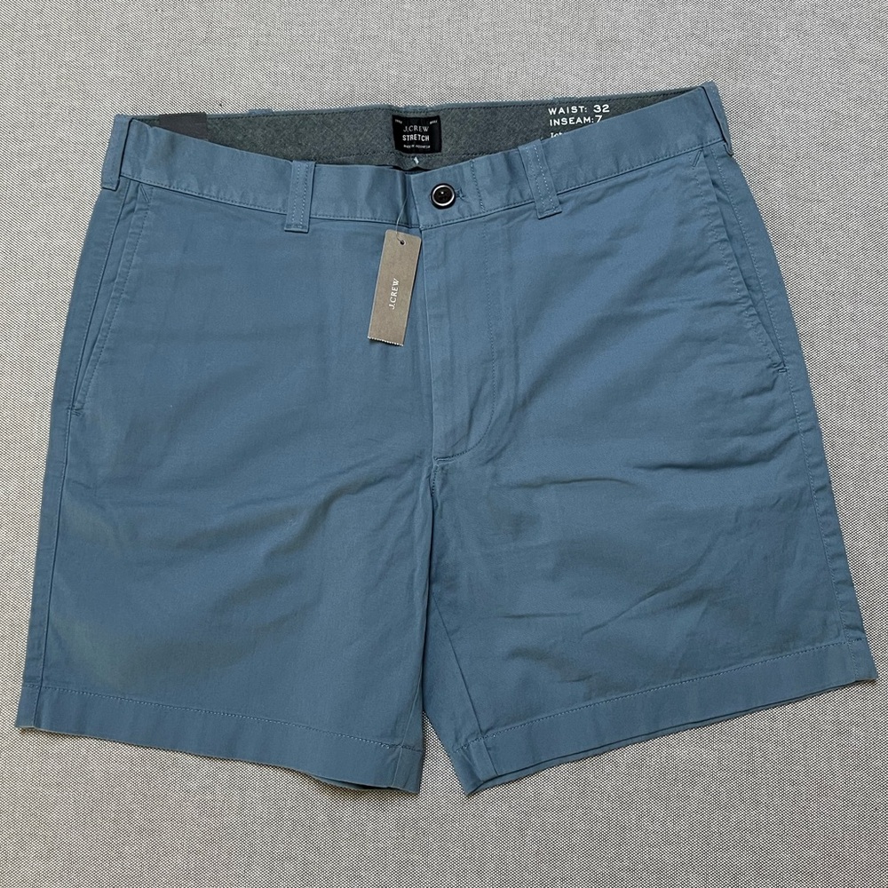 Men’s J. Crew 7” Stretch Shorts in Blue